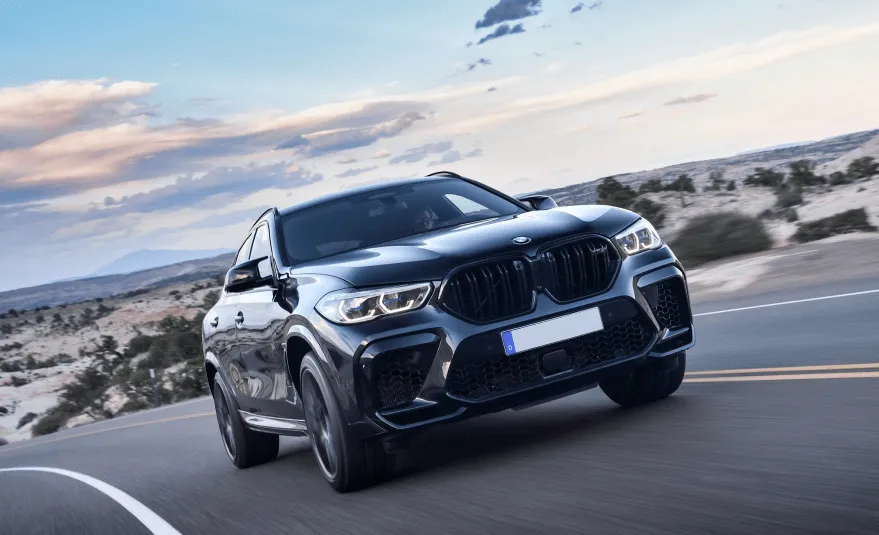 BMW X6 M Competition Car On The Road