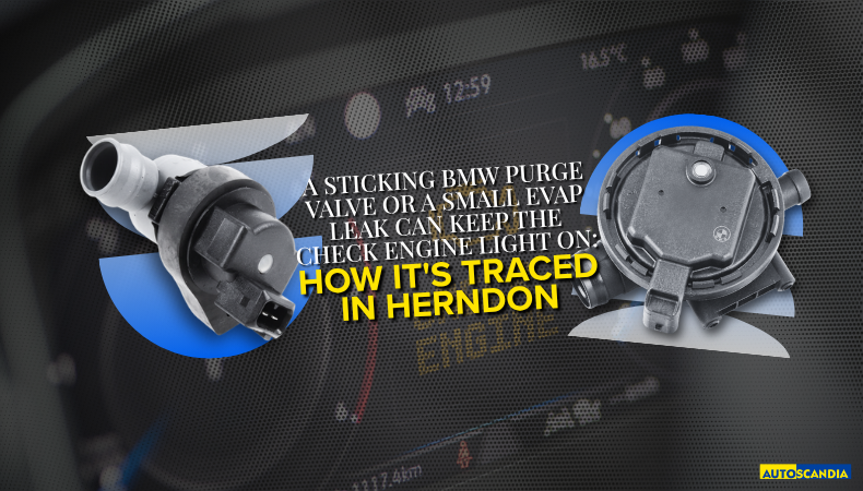 A Sticking BMW Purge Valve or a Small EVAP Leak Can Keep the Check Engine Light On How It's Traced in Herndon