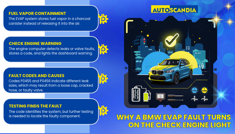 Why a BMW EVAP Fault Turns On the Check Engine Light